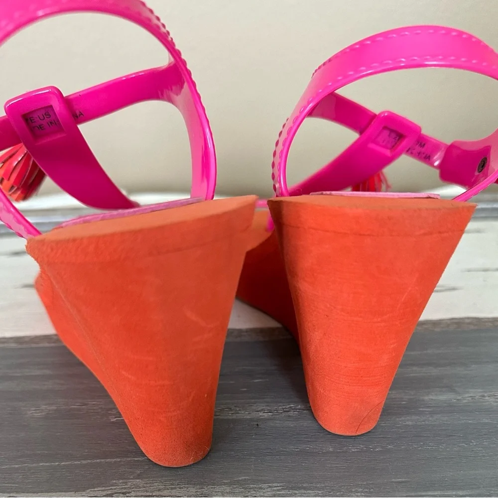 Juicy Couture Lilly Tassel‎ Wedges - Size 7 - Picture 7 of 11
